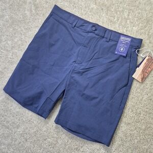 Fair Harbor Compass Short Mens 35 Blue Performance Golf Chino Outdoor Hiking New